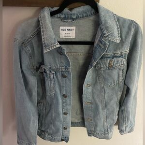 Old Navy Light Blue Denim Jacket Girl‎ Size 14-16